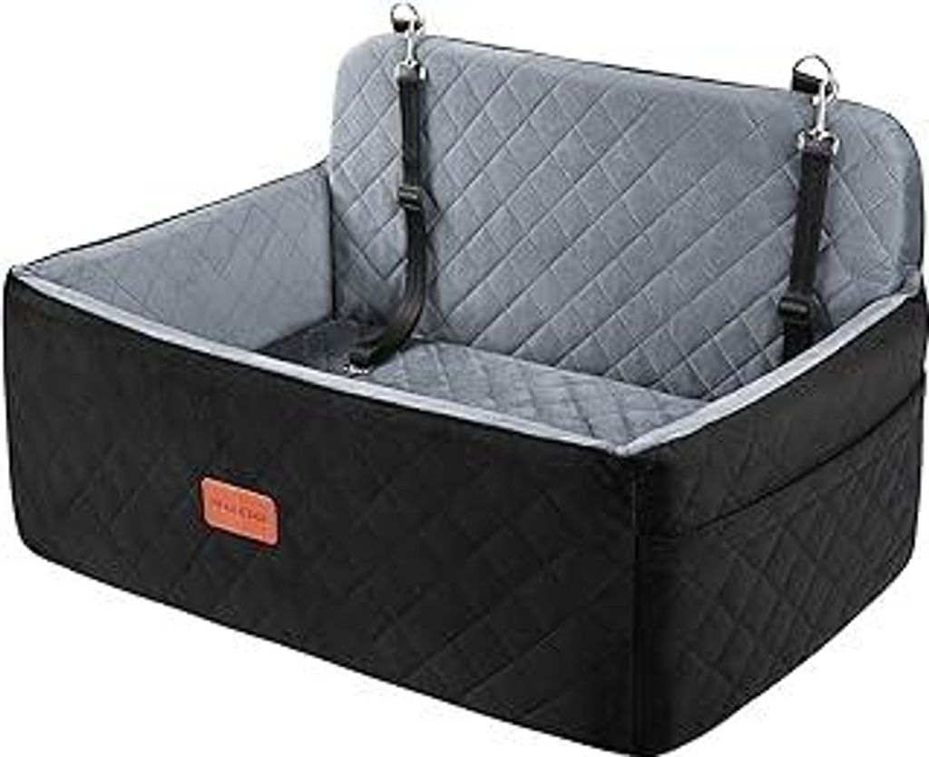 Hunde autositz für mittlerer/große Hunde, Hundeautositz für mittlerer oder 2 kleine Hund, Abnehmbarer & waschbarer Hundesitz Auto, Hundebett Aut...