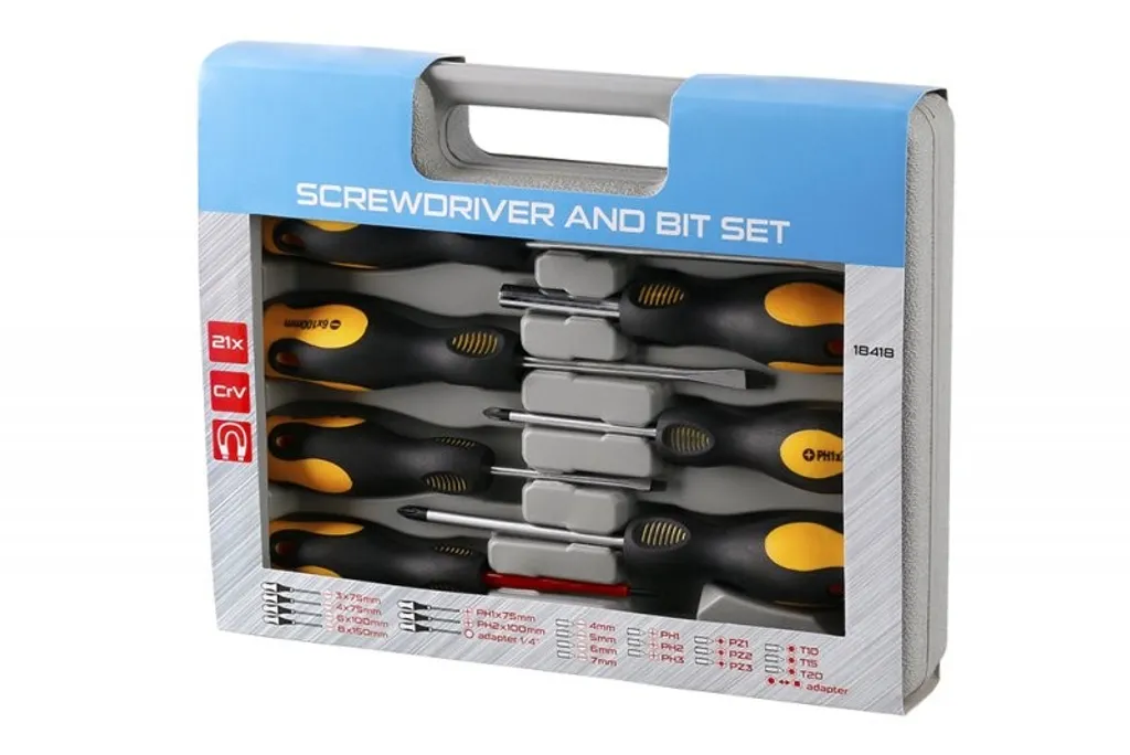 Set 21 Cacciaviti e Punte per Casa: Kit Universale Multiuso - 3