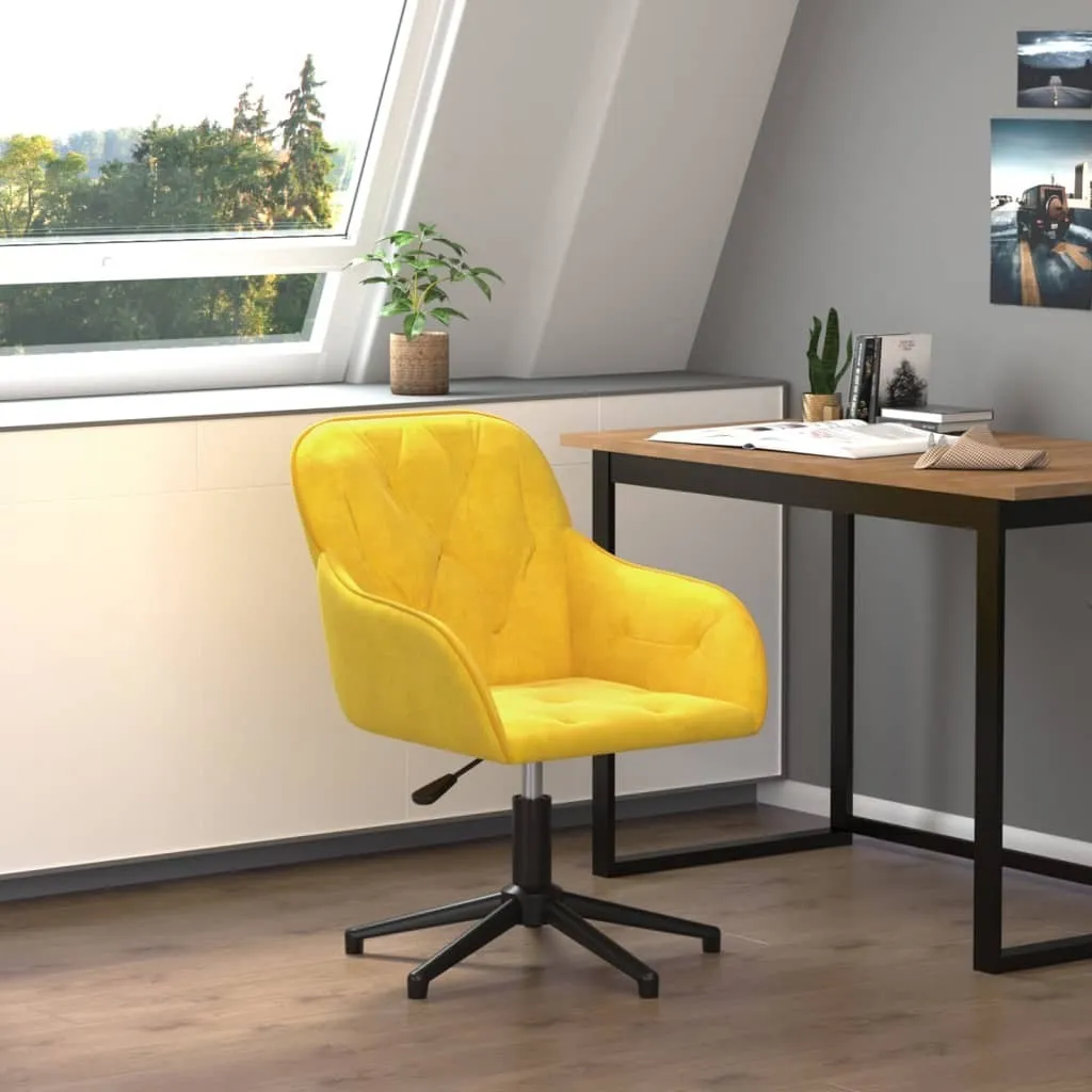 2025 Sedia da ufficio moderna girevole in velluto giallo - Sedie da ufficio,Design 4890409 1parcel