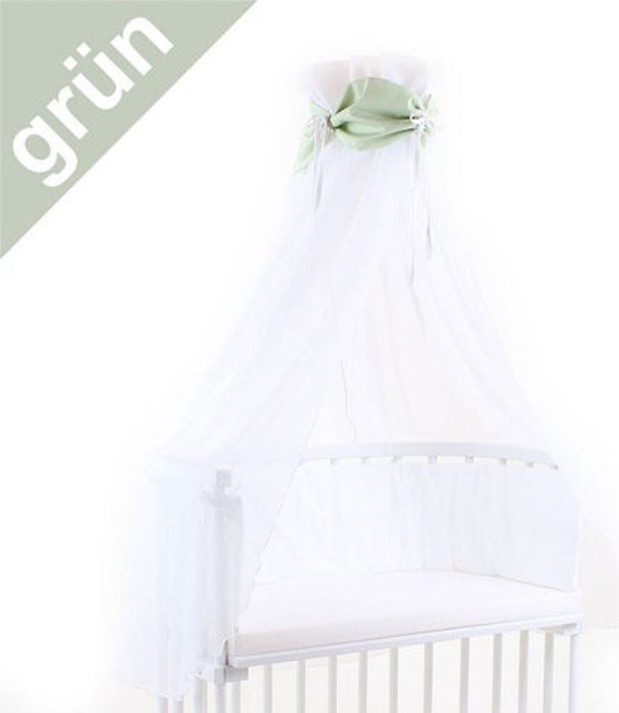 Babybay Himmel für alle Modelle grün-weiss