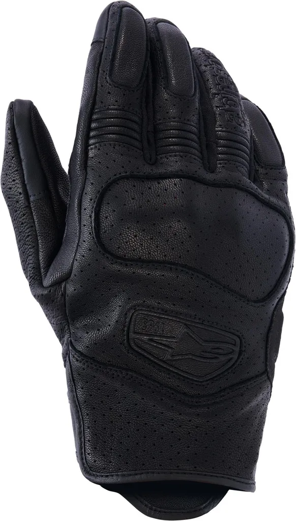 Gants moto d'été Alpinestars Mustang V3 Noir M pour conduite en ville