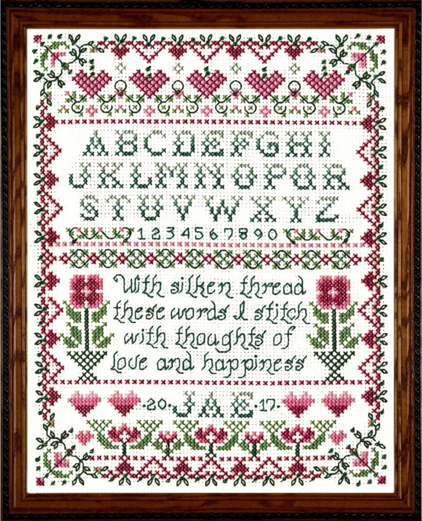 Kreuzstich-Stickset "Stitchers Sampler", 23x30cm Produktbild 
