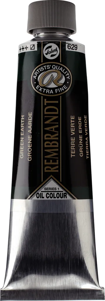 Peinture à l'huile Rembrandt 150 ml terre verte 629 idéale paysages