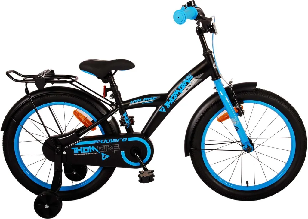 Vélo enfant Volare Thombike 18 pouces pour Garçon - Noir et Bleu