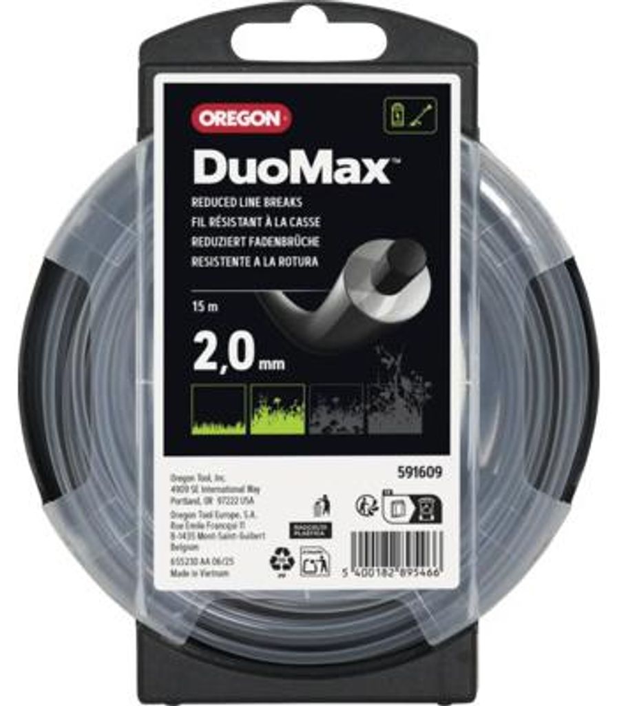 Trimmerfaden Oregon Duoline 2,0 mm x 15 m, nylon Produktbild 