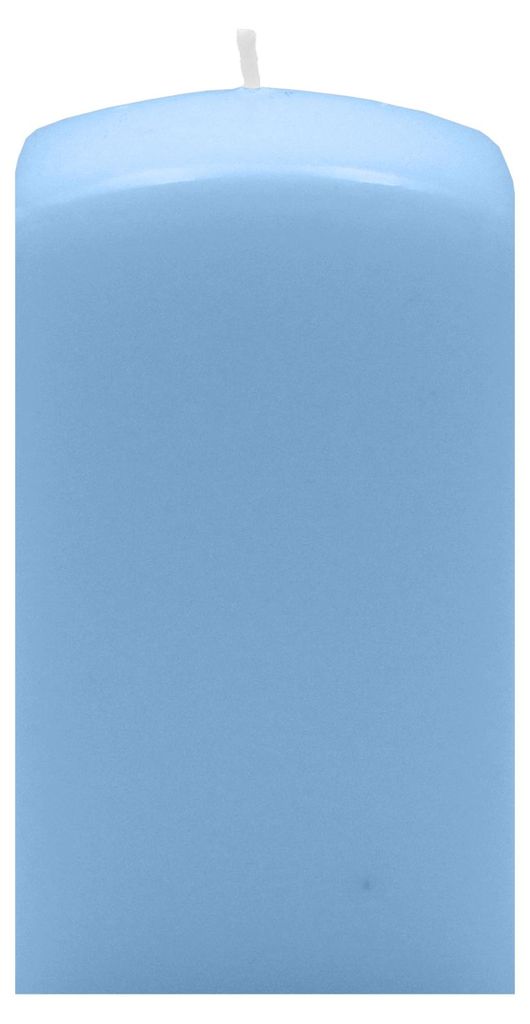 Quader Kerzen Blue Bell Hellblau 15 x Ø 6/6 cm, 4 Stück