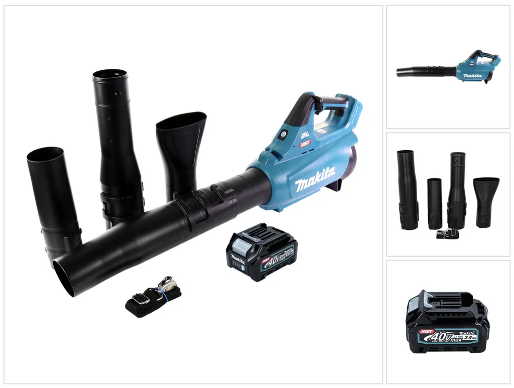 Souffleur Makita UB001GD1 40V fini les feuilles mortes avec sa batterie