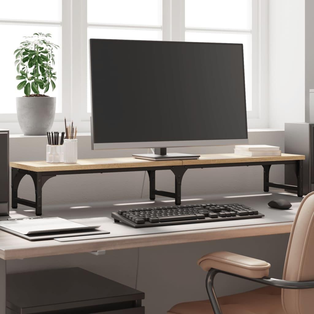 vidaXL Stojan na monitory Sonoma dub 105x23x15,5 cm výrobek Obrázek produktu 