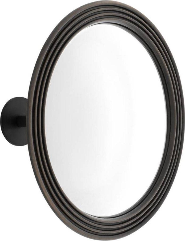 Casa Padrino Spiegel / Konvexspiegel Bronze Ø 35 cm - Luxus Kollektion