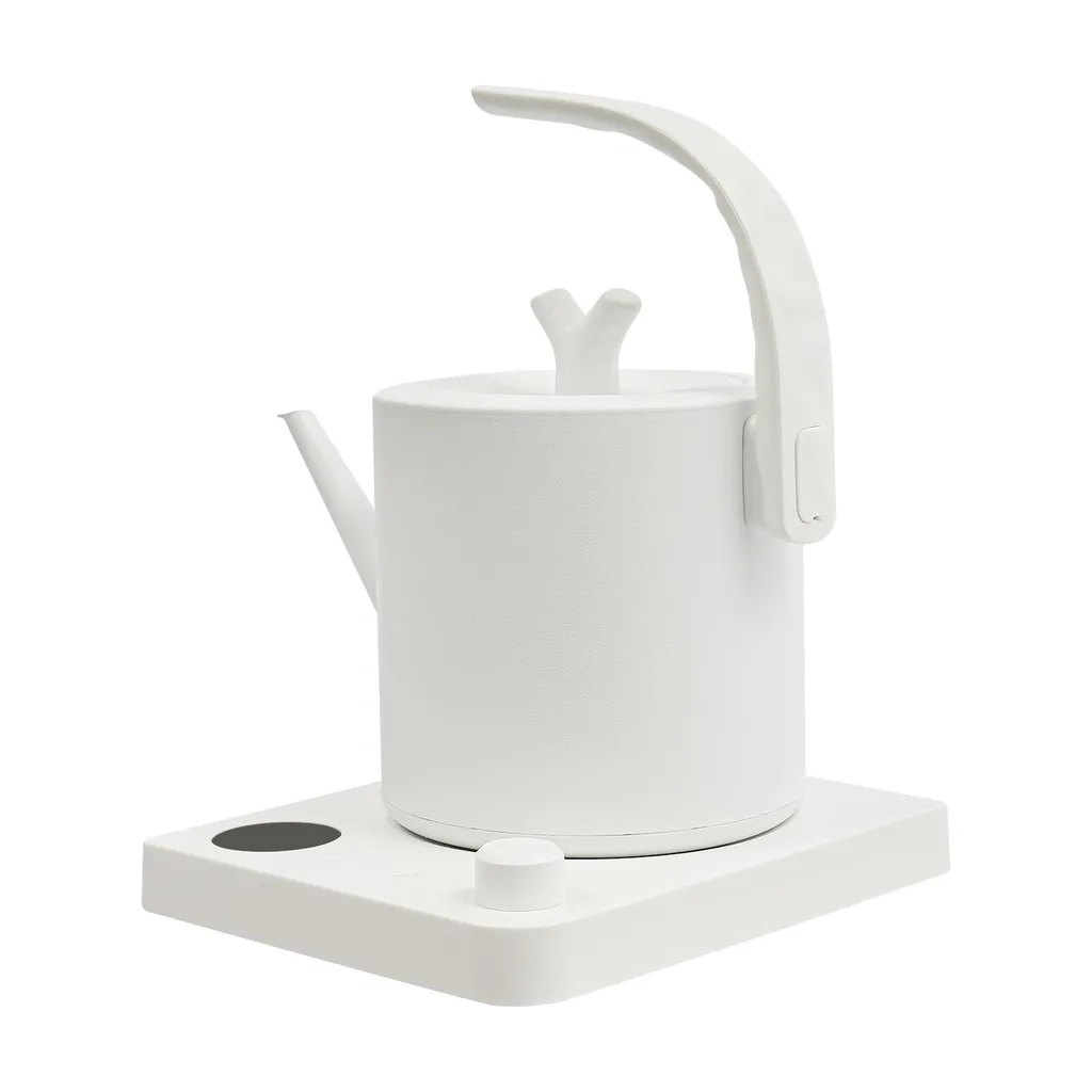 Bouilloire électrique 1L discrète pour chambre d'hôtel et bureau blanc