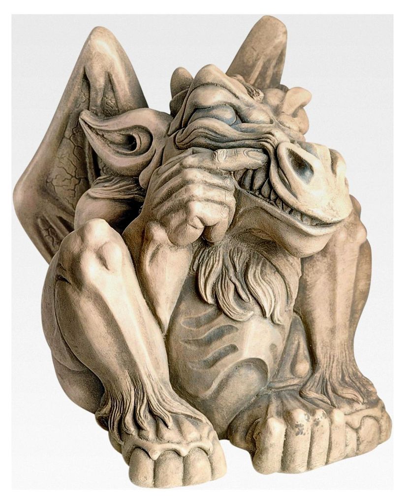 Wasserspeiende Gargoyle-Statue: Groß