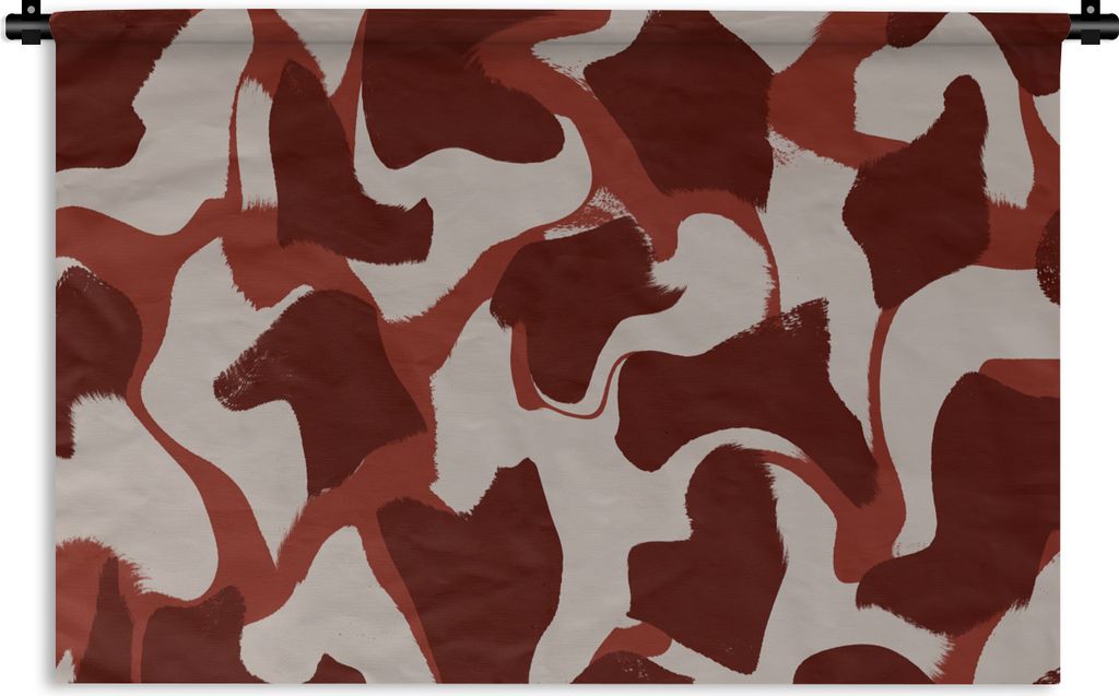 MuchoWow Wandteppich Wandbehang Abstrakt - Braun - Farben - Pastell 150x100 cm Tapisserie Dekoration Wandtuch - Waschbar - Tapisserien - Wand-Decke