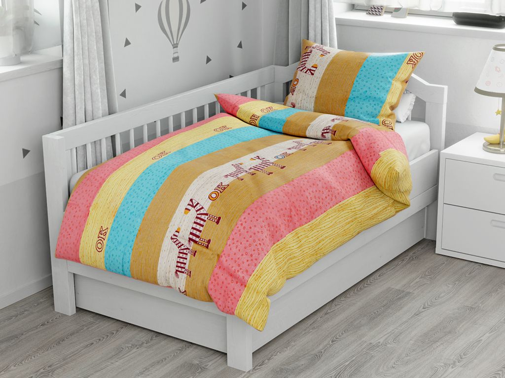 Baumwollbettwäsche STRICK ZEBRA braun