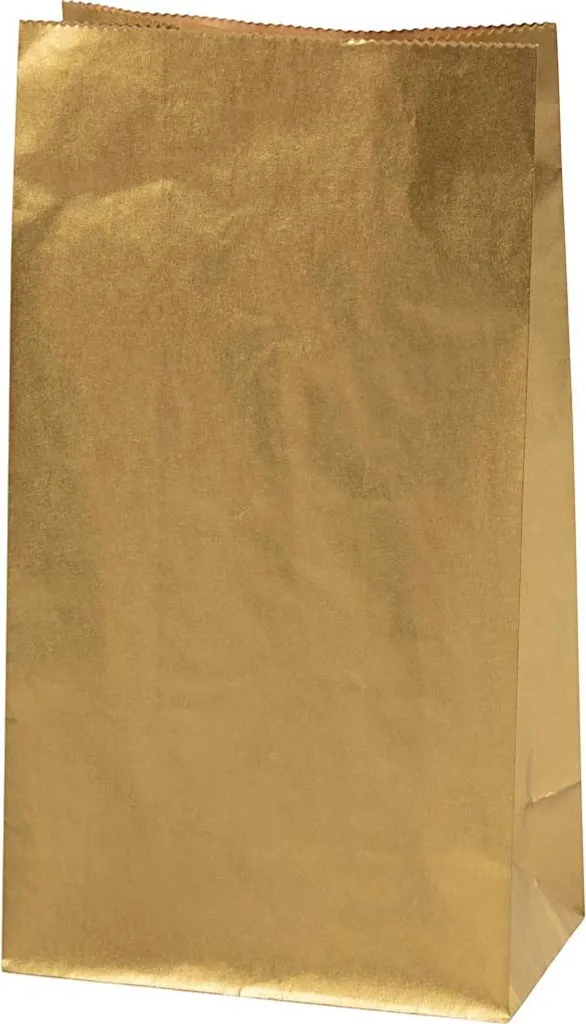 100 Sacchetti Carta Oro 27x15x9 cm | Buste Regalo Eleganti per Feste
