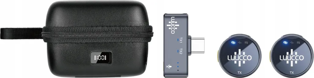 Système de micro cravate sans fil LUUCCO AIRWAVE K2 pour deux personnes