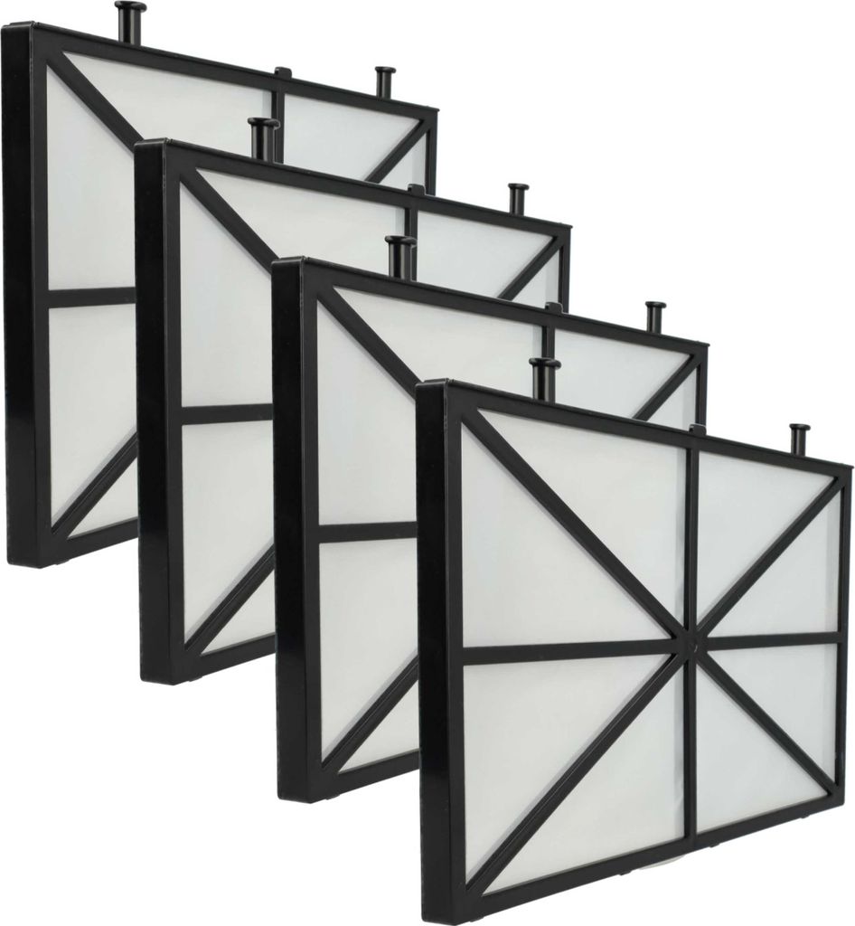 vhbw 4x Filterpad kompatibel mit Dolphin Master M3 Poolsauger, Poolroboter - Feinfilter, 26,5 x 15,8 x 1,1 cm