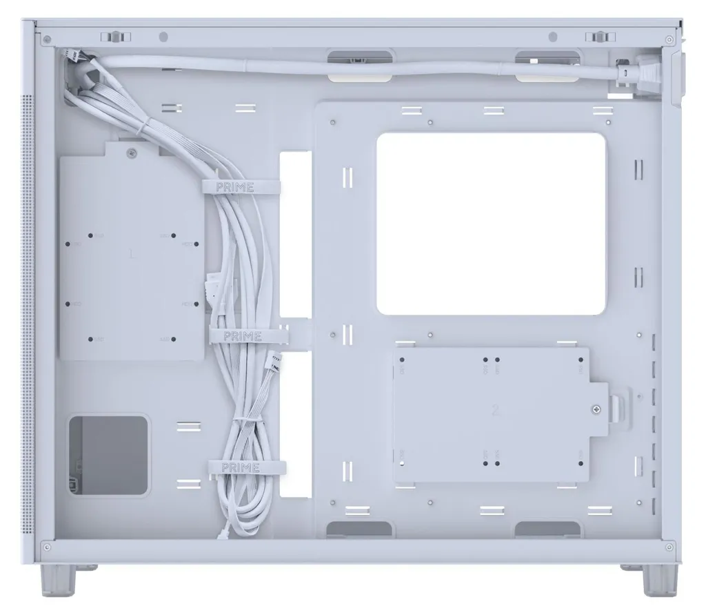 Asus Prime AP303 Mesh White Boîtier PC Haute Performance Refroidissement - 13