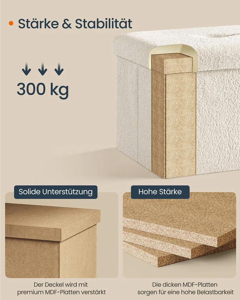 Siège d'appoint avec rangement intégré Rootz pour salon et chambre