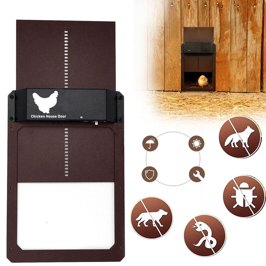 Automatische Hühnerklappe Türöffner, Türöffner Hühnerstall, Produktbild 