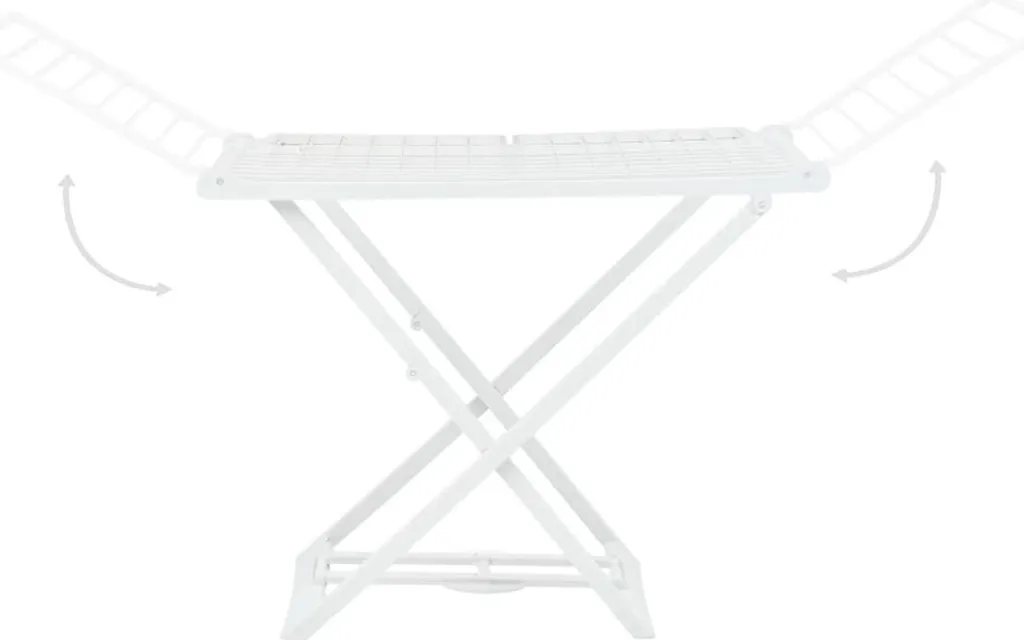 Étendoir à linge pliable blanc d'intérieur format compact 18 mètres - 5