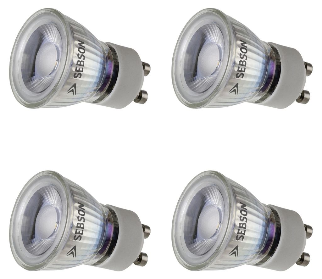 4x LED Lampen GU10 warmweiss 3W ø35m 230V Leuchtmittel Spot Produktbild 