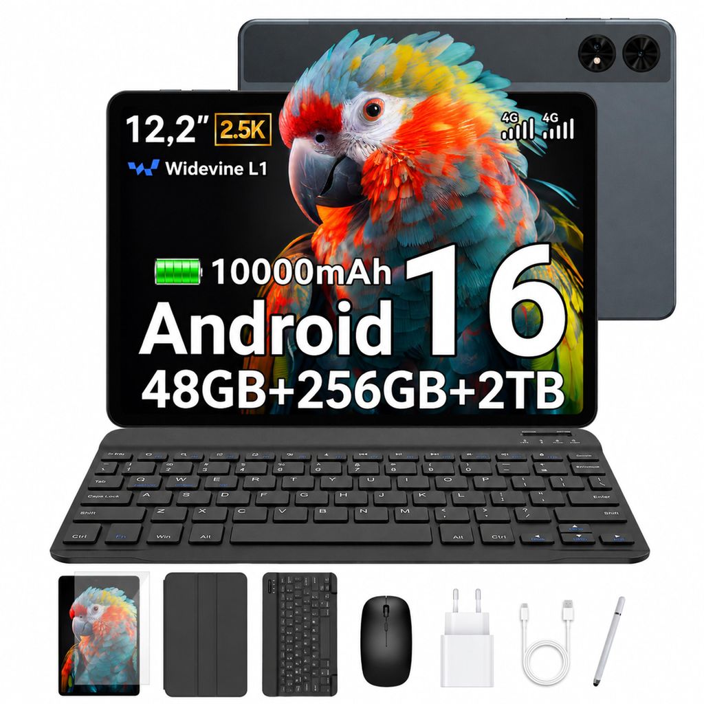 Tablet Android T60, display da 12,2" con risoluzione 2,5K, Immagine del prodotto 