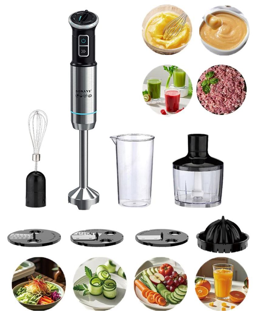 SOKANY 8-in-1-Stabmixer-Set 1500 W, stufenlose Produktbild 
