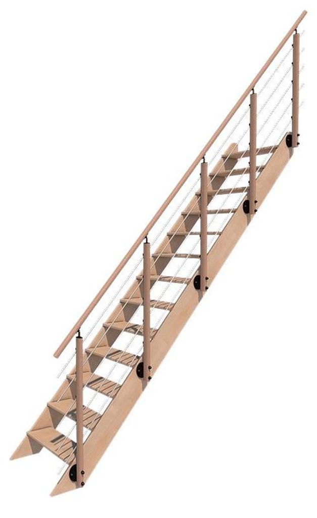 NOVESTA - Gerade Treppe mit Geländer