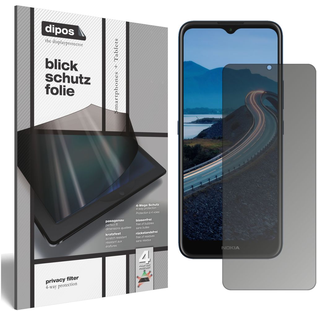 Blickschutzfolie für Nokia C5 Endi matt Schutzfolie Folie Display Schutz dipos
