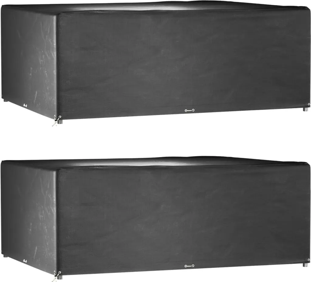 Copri Mobili Giardino 278x204x105cm | 2 Pezzi Impermeabili con Occhielli