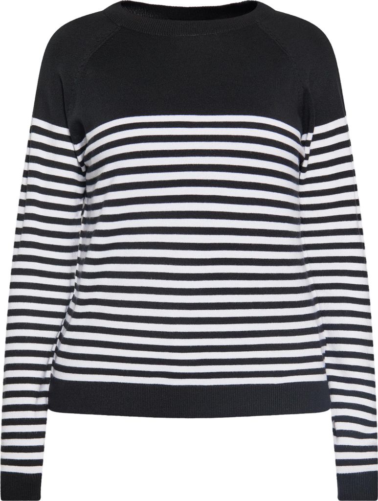 RISA damen pullover - schwarz weiss, S