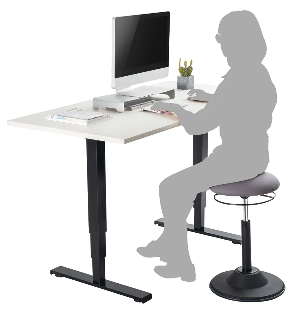 Tabouret de bureau ergonomique réglable Logilink de 113 kg