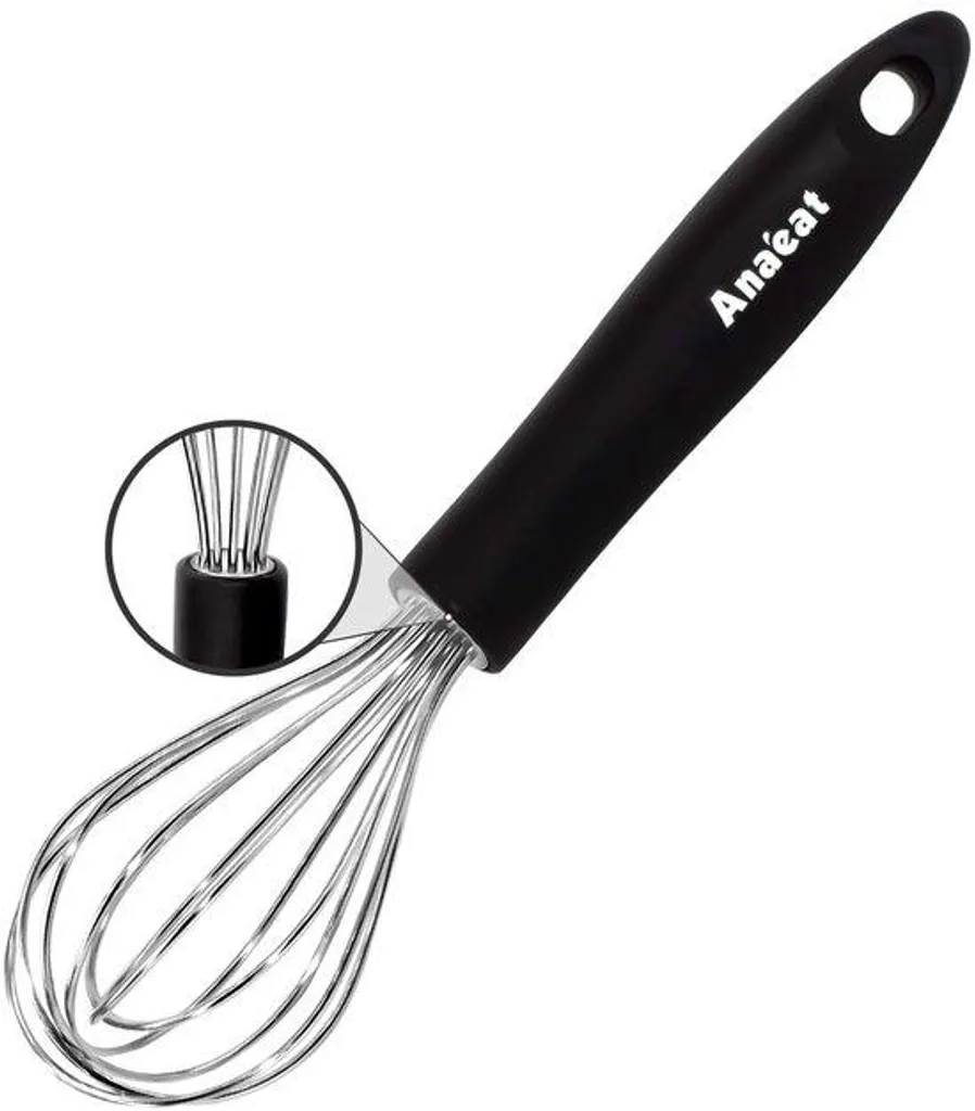 Fouet de cuisine professionnel en inox 21 cm pour pâtisserie et mélanges