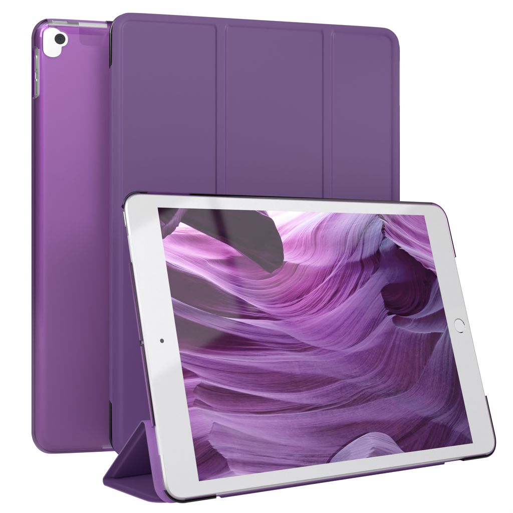 EAZY CASE Smartcase für Apple iPad 10,2" (2019, 2020, 2021) Tabletcase Bookcover Smart Flipcase magnetisch Lila
