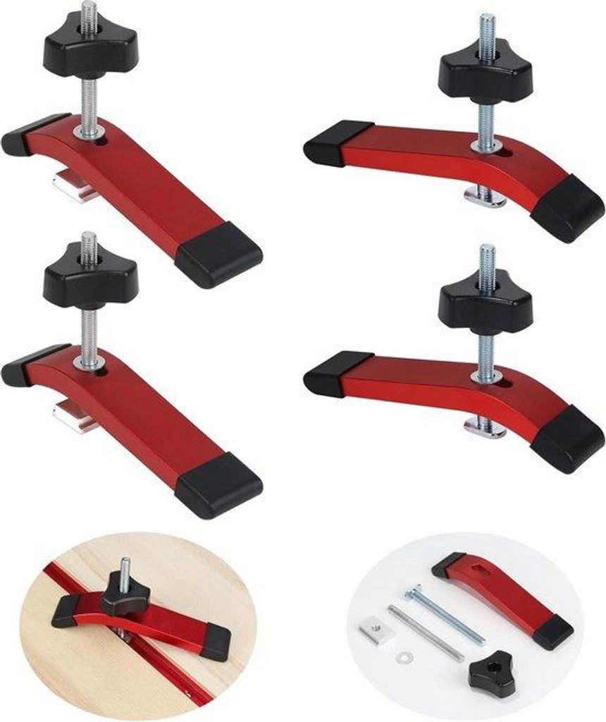 Alu Schnellklemmen Set 4 Teile für Holz und Metall
