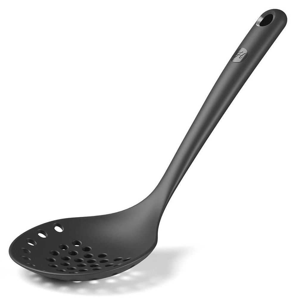Hoffmann Schaumlöffel robuster Edelstahlkern Silikon 32 cm