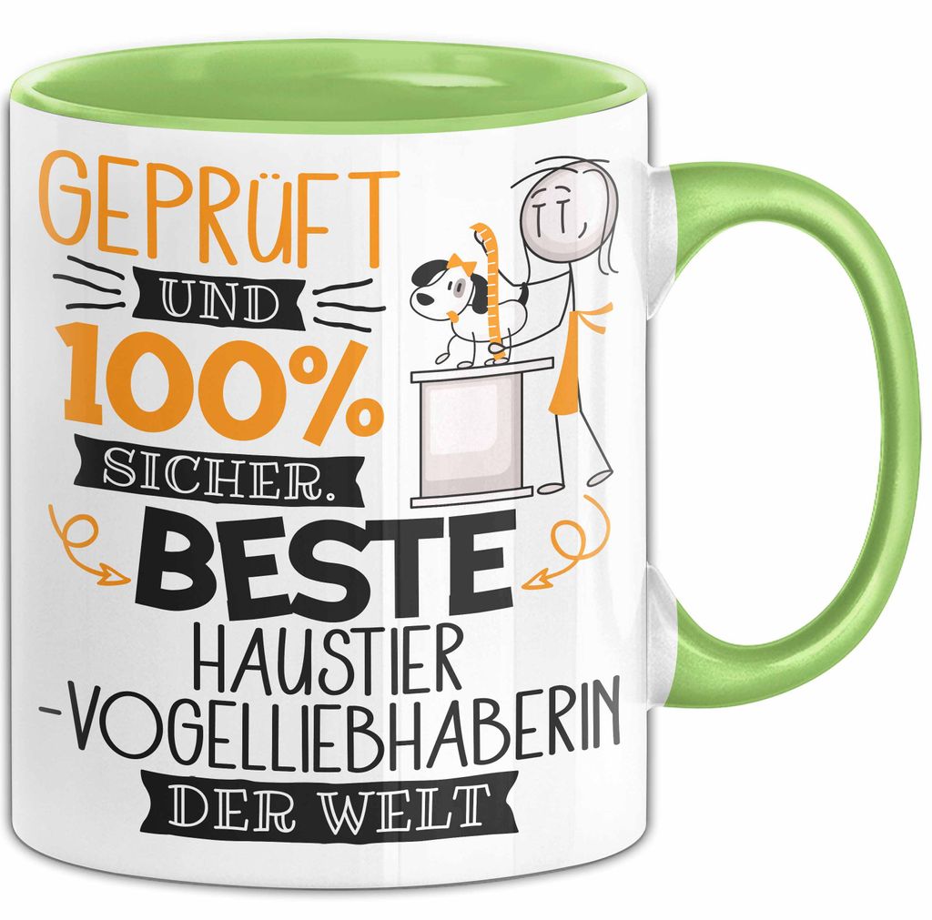 Beste Haustier-Modedesignerin Der Welt Tasse Geschenk für Eine Haustier-Modedesignerin Und Sicher Geschenkidee Geburtstag Weihnachten (Grün)