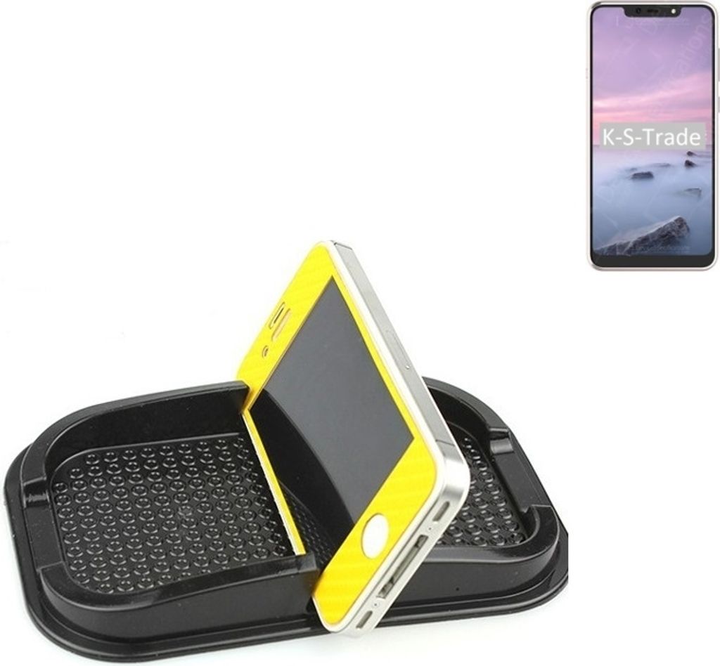 K-S-Trade Auto Anti Rutsch Matte Smartphone-Halter kompatibel mit HiSense H12 Haft Pad Armaturenbrett Handy-Halterung Silikon