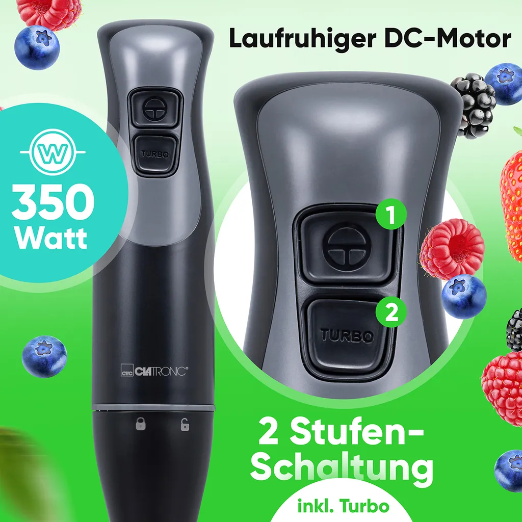 Clatronic SM 3824 Immersion blender 350 W Black - 3