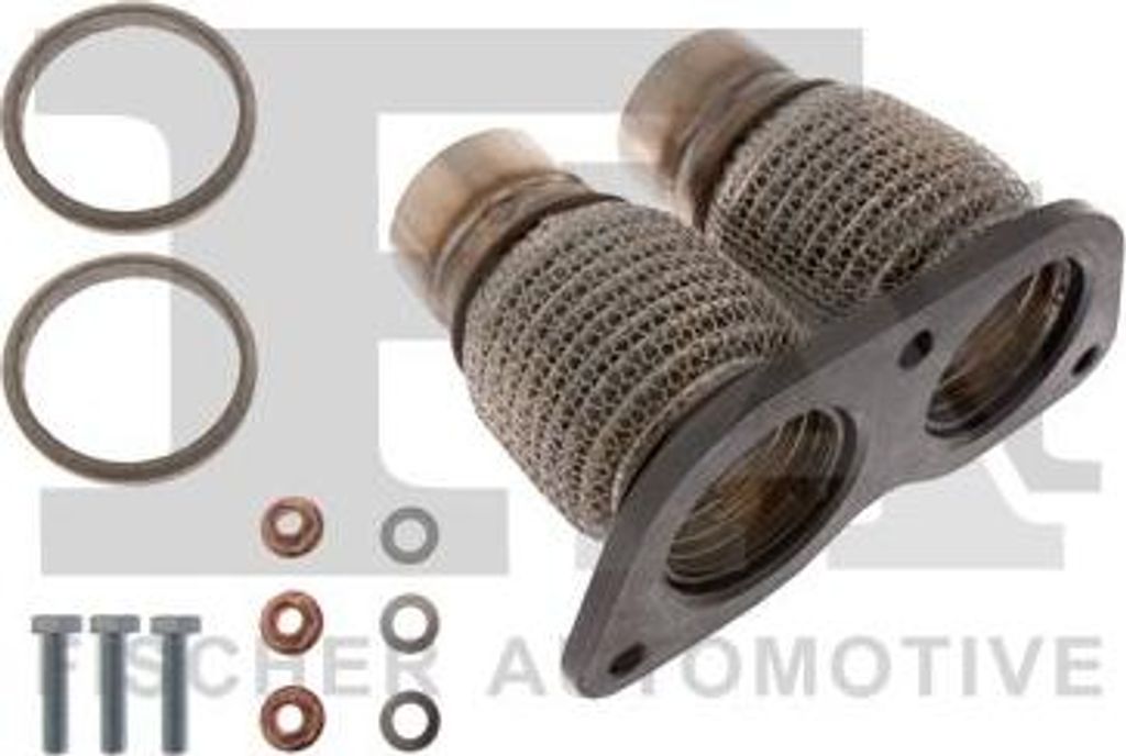 FA1 KF100015 Reparaturrohr, Katalysator OE 18307567692 kompatibel mit 1er E81, 1er E87, 1er E88, 1er E82, 3er E90, 3er E93, 3er E92, 3er E91