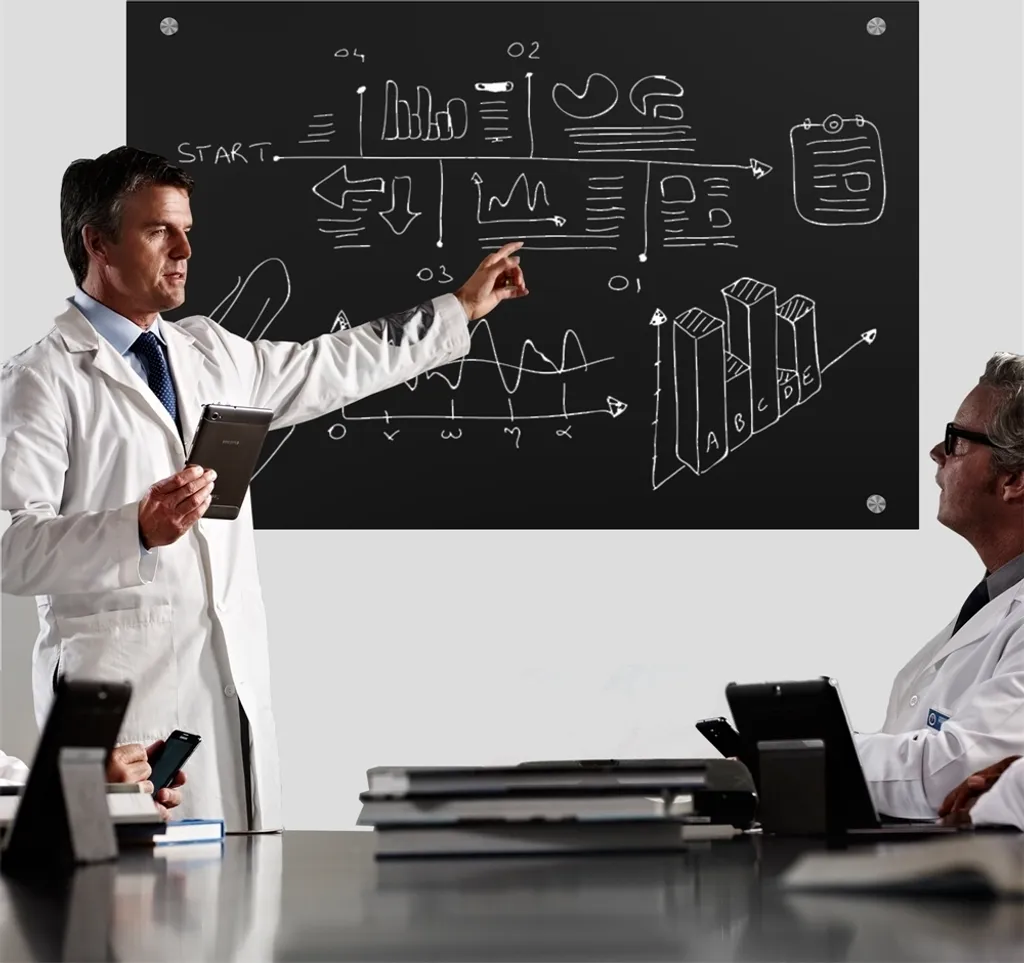 Lavagna bianca Lavagna per appunti Lavagna in vetro Lavagna in vetro di sicurezza ESG Lavagna da parete Lavagna in vetro