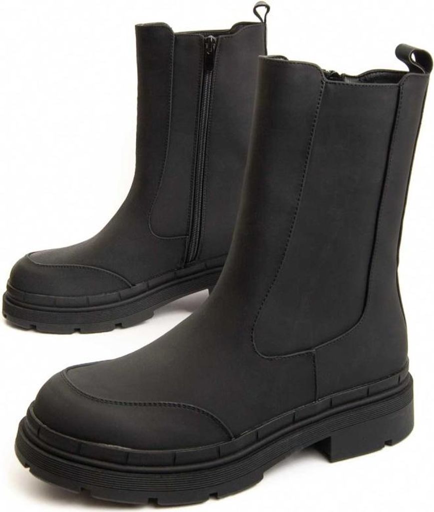 Montevita Plateau-Ankle-Boot Marine3 Schwarz