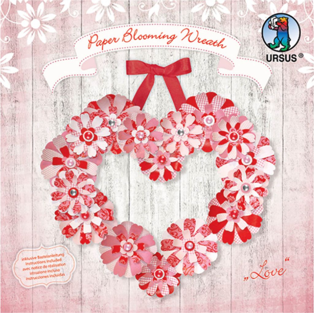 URSUS Paper Blooming Wreath "Love"