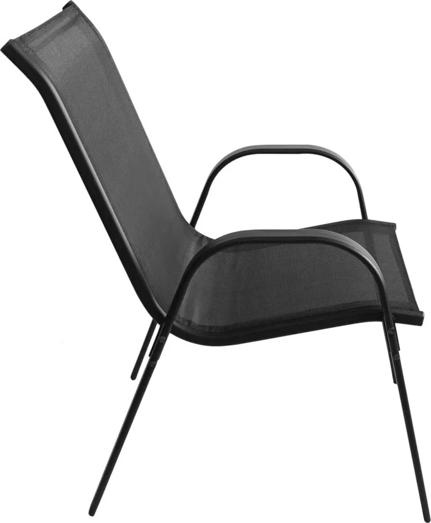 Chaises Sofia Noires Design Ergonomique 91 cm - Ensemble de 4 Pièces - 7