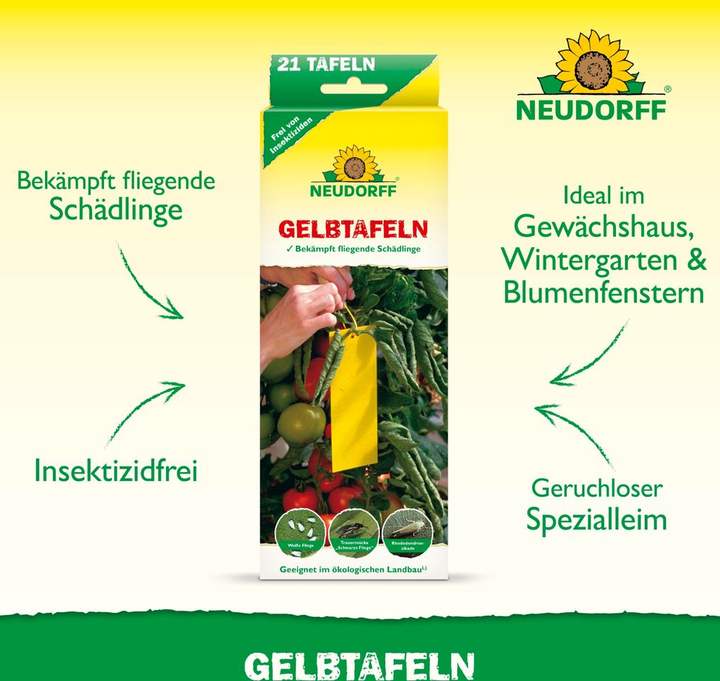 Neudorff Gelbtafeln (kleinformatig) 21 Stück Produktbild 2