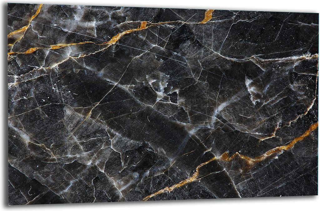 Herdabdeckplatte Glaskeramikkochfeld-Abdeckung Spritzschutz Glas 80x52 Marmor