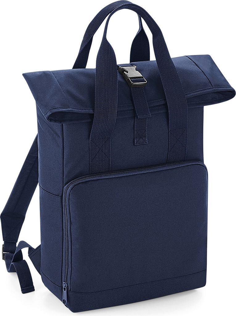 BagBase Twin Griff Roll-Top Rucksack RW7125 (Einheitsgröße) (Marineblau)