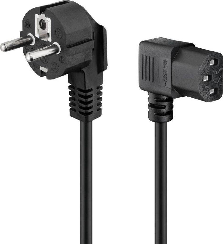 goobay Câble de raccordement pour appareils froids coudé Image du produit 