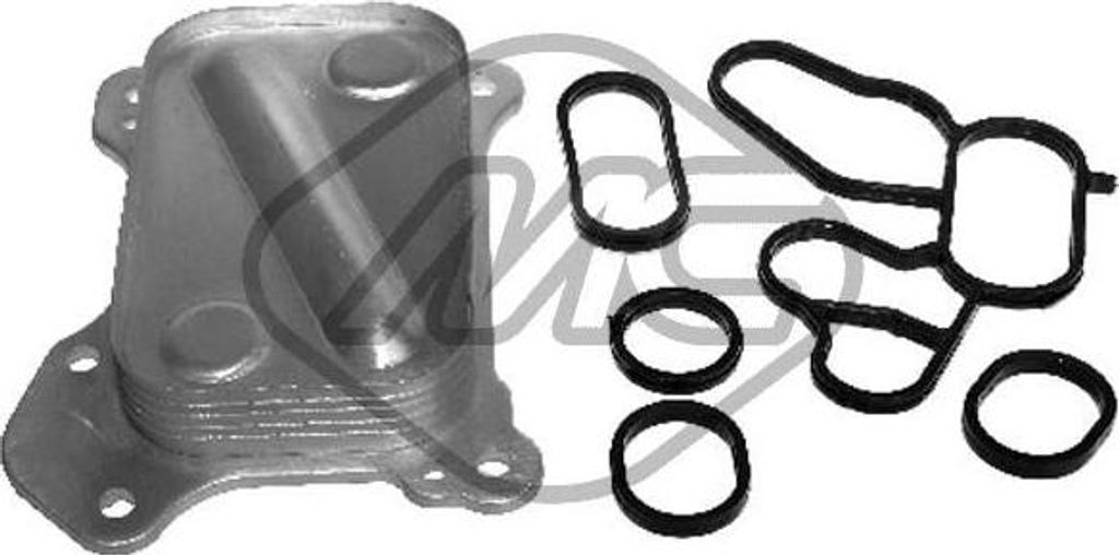 Metalcaucho 5731 Motorölkühler OE 73500434 kompatibel mit Bipper, Meriva, Corsa D, Corsa C, Combo, Astra H, Ypsilon, Musa, Qubo, Punto, Panda, Id...