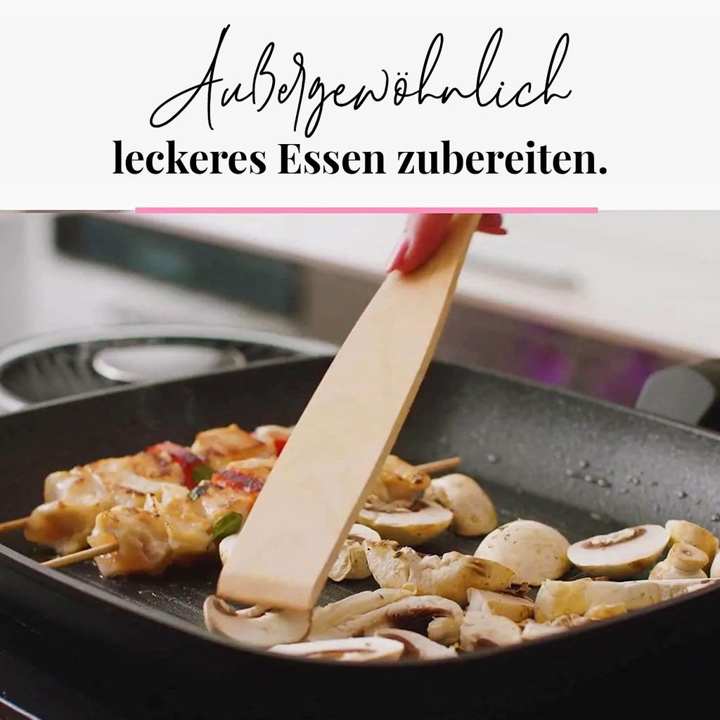Tuuli 6-teiliges Kochlöffel-Set Aus Buchenholz, 30 Cm Lang, Mit Motiv - Für Kochen, Backen & Braten
